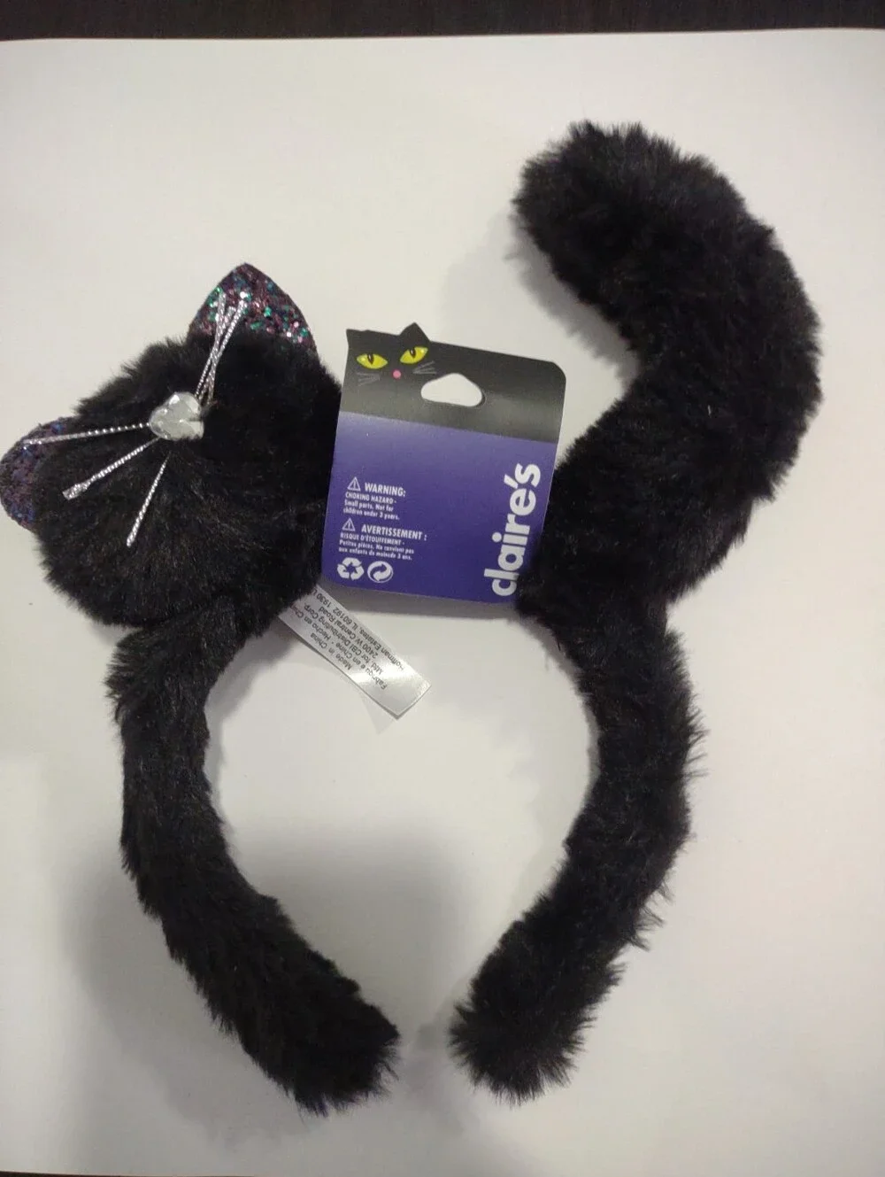NEW Girls Black Halloween Cat headband